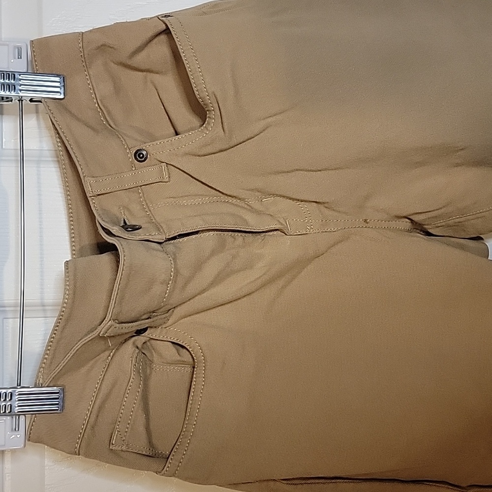 L.L. Bean Women's Straight Jeans in Tan - Picture 3 of 4